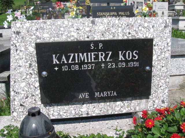 Kazimierz Kos 1937 Czernichów - Grobonet - Wyszukiwarka osób pochowanych