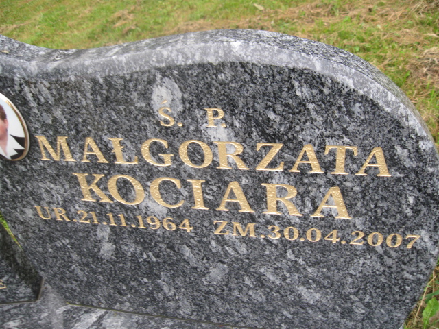 Małgorzata Kociara 1964 Czernichów - Grobonet - Wyszukiwarka osób pochowanych